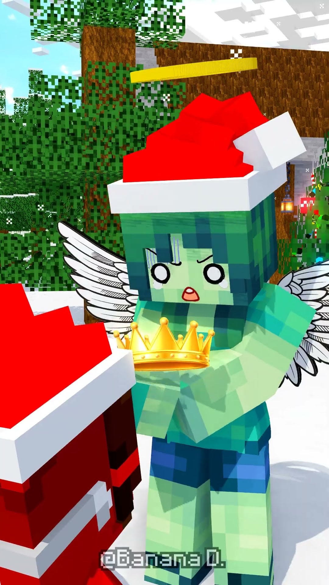 Zombie girl god king respawn ??JJ'sister save JJ  Christmas ⭐?  version