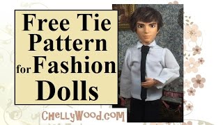 Fashion Doll Free Tie Pattern and Tutorial