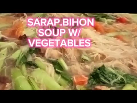 cooked bihon soup