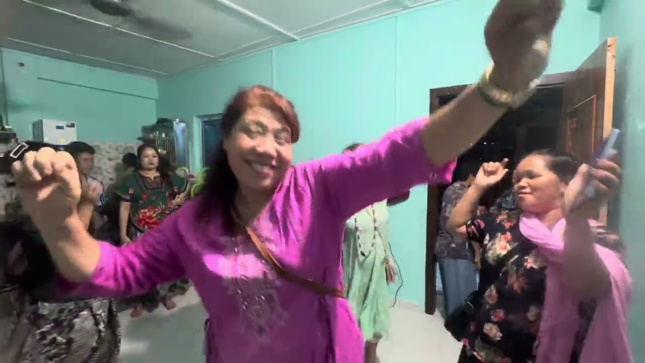 House Warming Party of Tutu Dadda.My mother and her sisters enjoying 