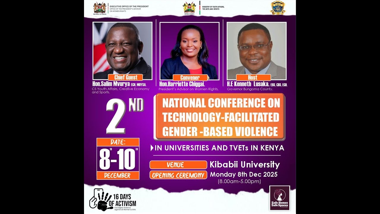 2nd NATIONAL CONFERENCE ON TECHNOLOGY-FACILITATED GENDER BASED VIOLENCE  IN UNIVERSITY & TVETS