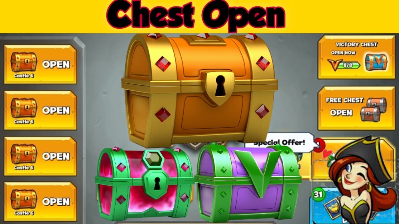 Castle Crush - Gold & Victory & Free Chest Open - (Gameplay 41)