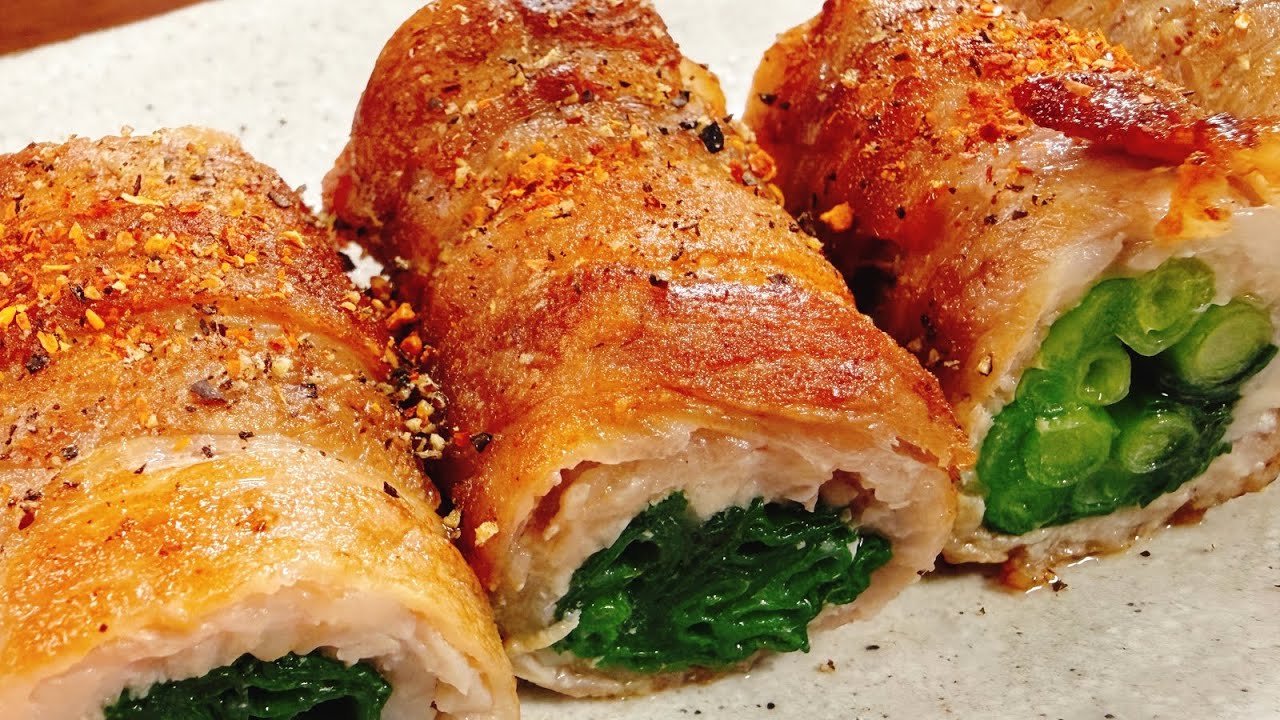 ただ巻いて焼くだけなのにどんだけ旨いねん！焼き鳥屋なのに100%注文しちゃう『ネギ豚巻き』呑兵衛の大好物！食費節約／おつまみ／ダイエット／おかず／作り置き／低糖質／高たんぱく／4毒抜き