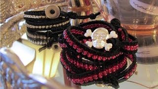 Beaded wrap bracelet - triple wrap - tutorial