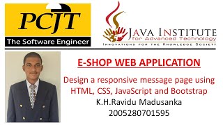 Web Project Task 37| 1st Year | Semester 01 | Java Institute | Ravidu Madusankada