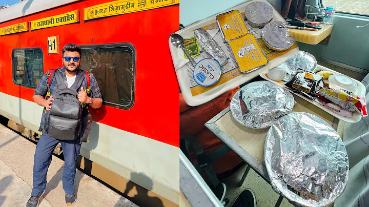 Chennai Rajdhani Express First Class Coupe Journey EP2 || IRCTC first class Food Review