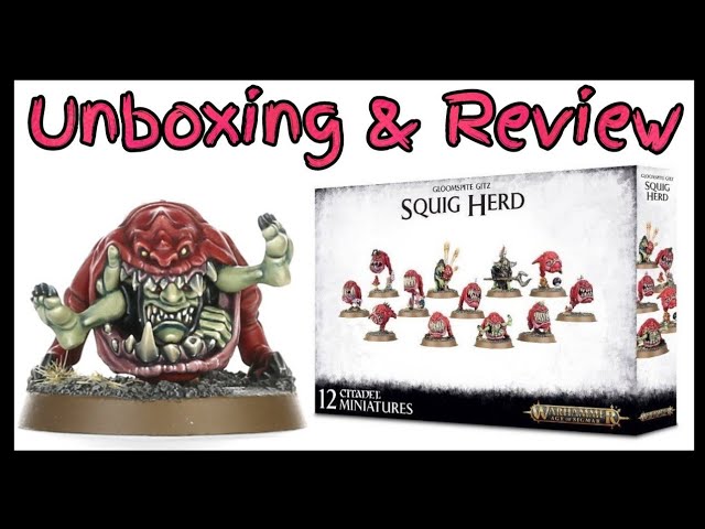 Gloomspite Gitz Squig Herd - Unboxing and Review - YouTube