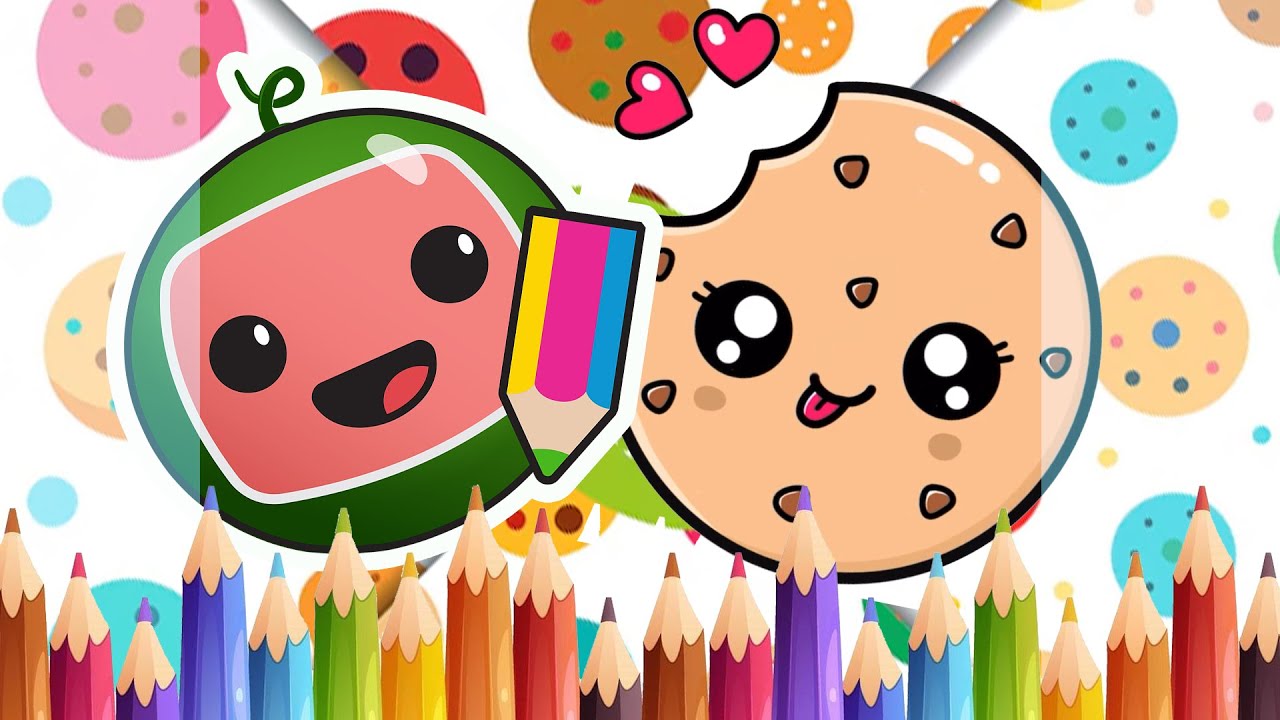 How to draw a Little Cute Cookie - Drawing Easy Step by Step for Kids ...