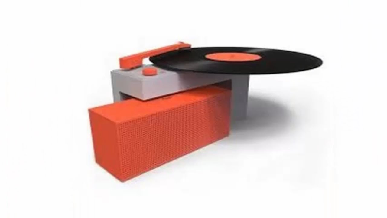 DUO a small turntable with a removable Bluetooth speaker is a compact