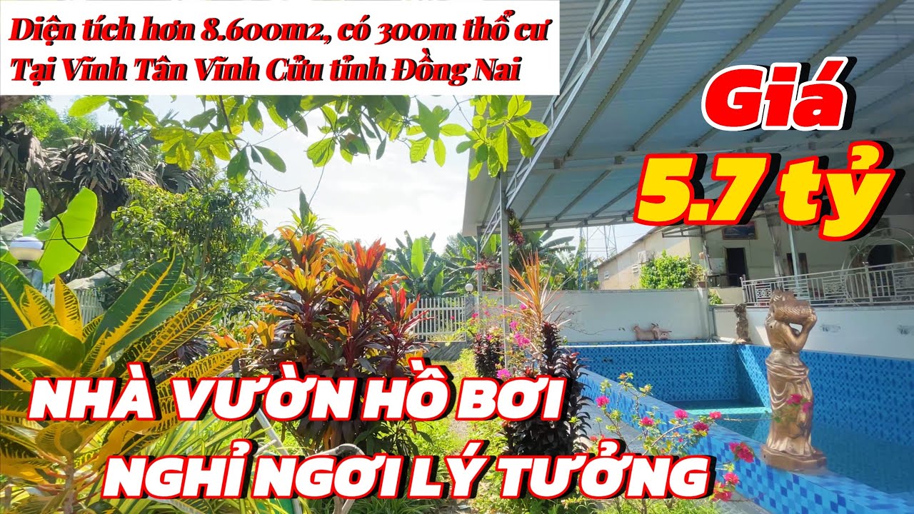 Gồng hết nổi bank, Cô Chú bán nhanh nhà vườn hồ bơi, giá rẻ bắt ngờ ạ