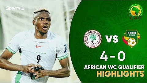 NIGERIA VS BENIN 4-0- HL & GOAIS - 2025 | Osimhen Hat-Trick ⚽ 🔥