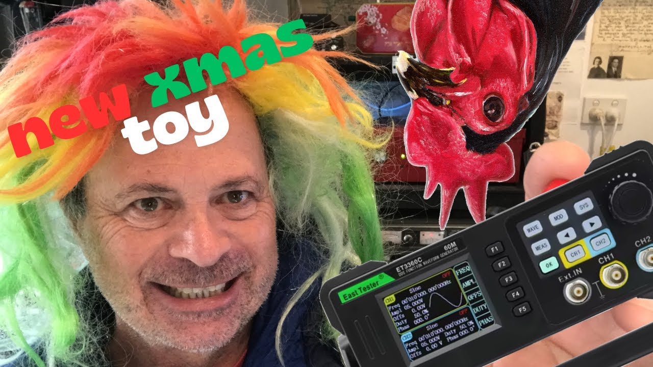 New Xmas Toy - 60Mhz Arbitrary Waveform Generator - YouTube