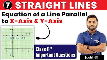 #7 | Equation of a Line Parallel to x-axis & y-axis in Straight Lines | Class 11 Maths | KELVIN