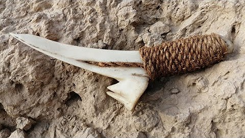 Primitive Technology: Making Primitive Dagger for Hunting and Survival