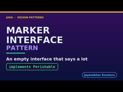 Marker Interface