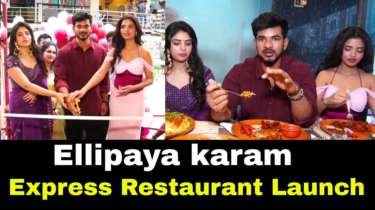 Ellipaya Karam Express Restaurant Launch ll Biggboss 9 Demonpavan