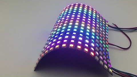 APA102 rgb led matrix, 16cm*16cm flex led panel screen
