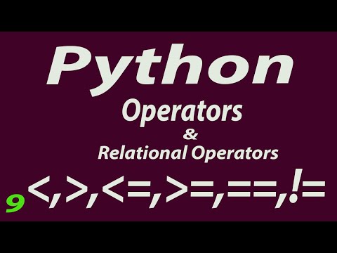 #relational  #comparision #python python tutorial relational or comparision Operator in hindi