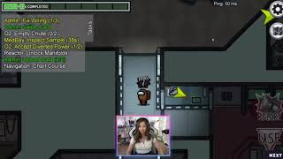 AMONG US Pokimane sings “choke me like you hate me” in front of corpse husband. (Funny moments)