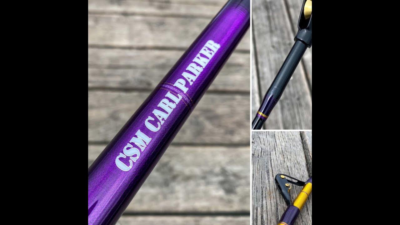 Custom Rod Building - Purple Heart Big Game Trolling & Standup Fishing Rod  