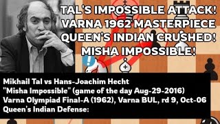Mikhail Tal vs Hans-Joachim Hecht"Misha Impossible" (game of the day Aug-29-2016) (1-0)