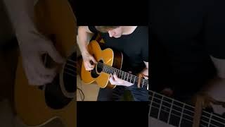 Tried percussive fingerstyle with orchestra and it sounds AMAZING!