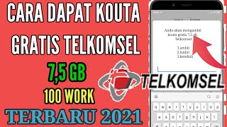 cara dapat kuota gratis telkomsel terbaru 2021