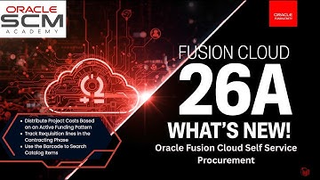 Oracle Fusion 26A|Self Service Procurement Update|Distribute Costs, Track Contracts, Barcode Search