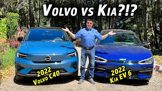 Which Is The Better 'Coupelike' Electric Crossover? Kia EV6 vs Volvo C40