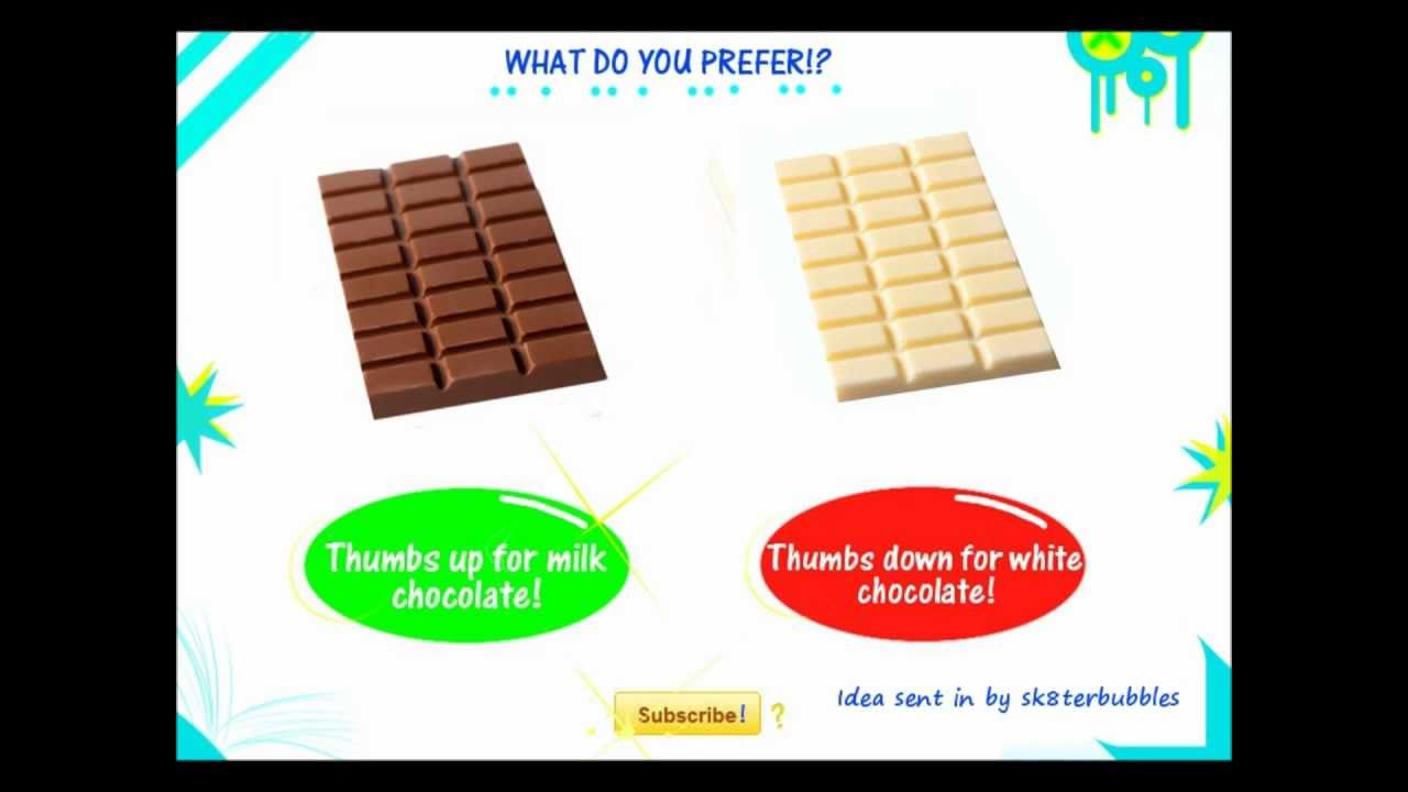 Milk Chocolate Vs White Chocolate? YouTube