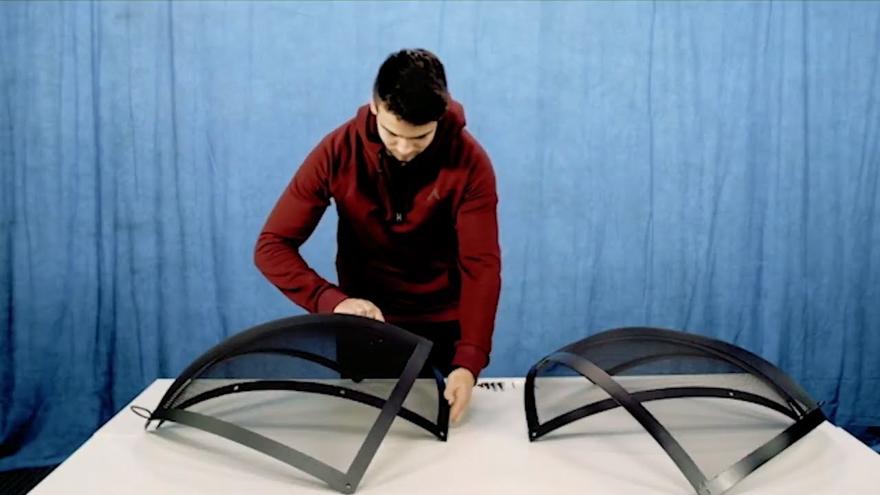 Hampton's Buzaar Easy Access Fire Pit Spark Screen Assembly