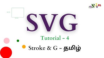 SVG Tutorial | Stroke and Group | Basic to Advance | Tamil | NJan | Tutorial - 4