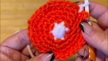 Crochet Orange Slice Catnip Cat Toy