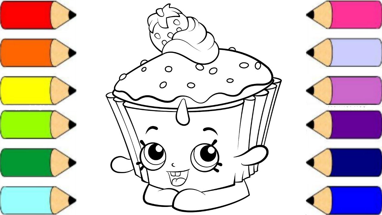 Coloring Pages for Kids SHOPKINS | Learn Colors and Numbers for kids ...