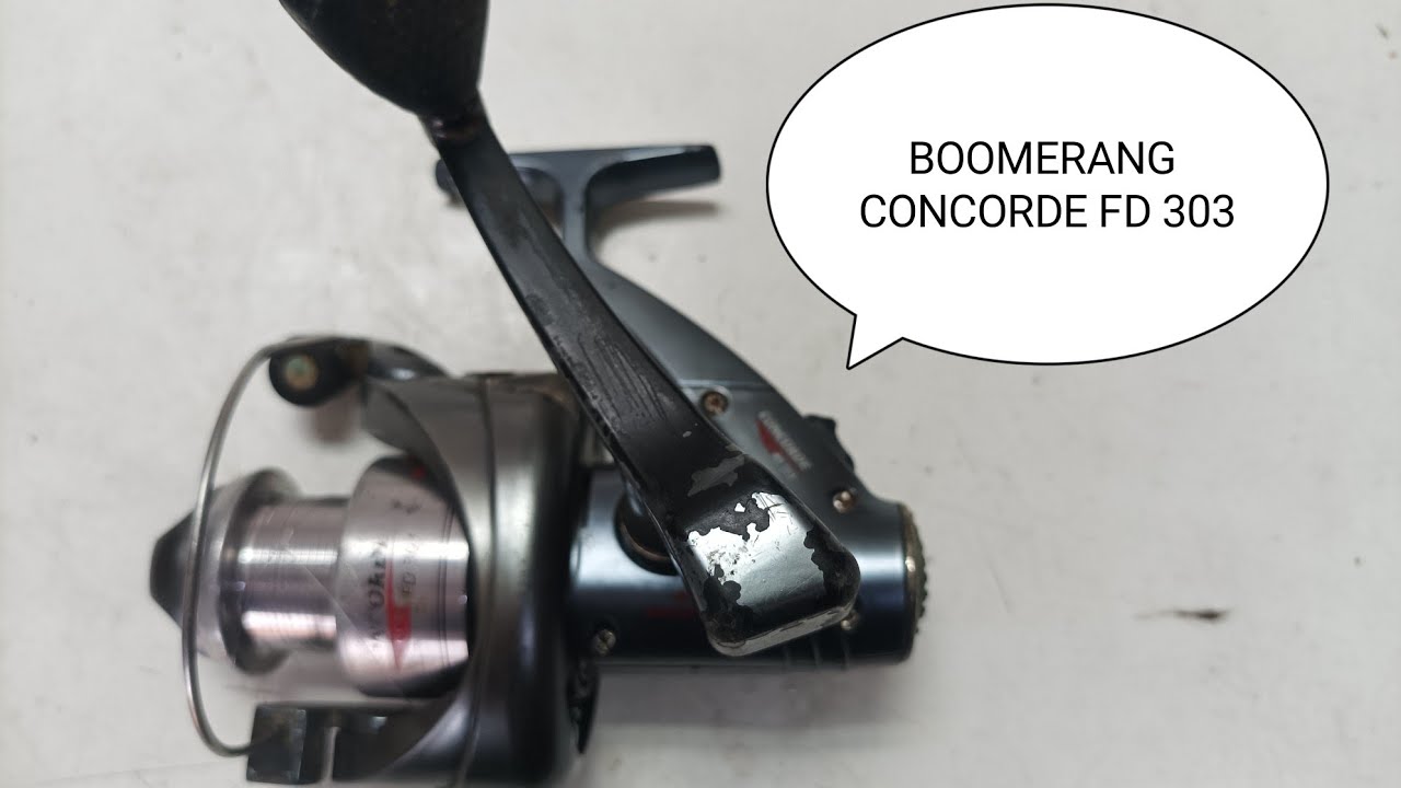 CARRETE O REEL DE PESCA BOOMERANG CONCORDE FD 303 REPARACION