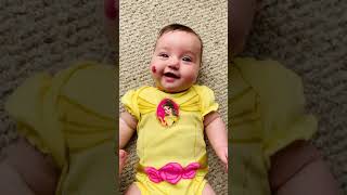 Baby’s first giggle!