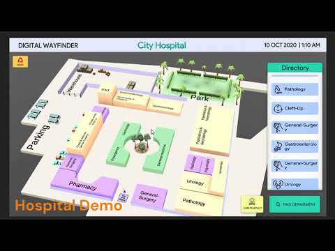 Demo and CMS of Digital Wayfinding Signage
