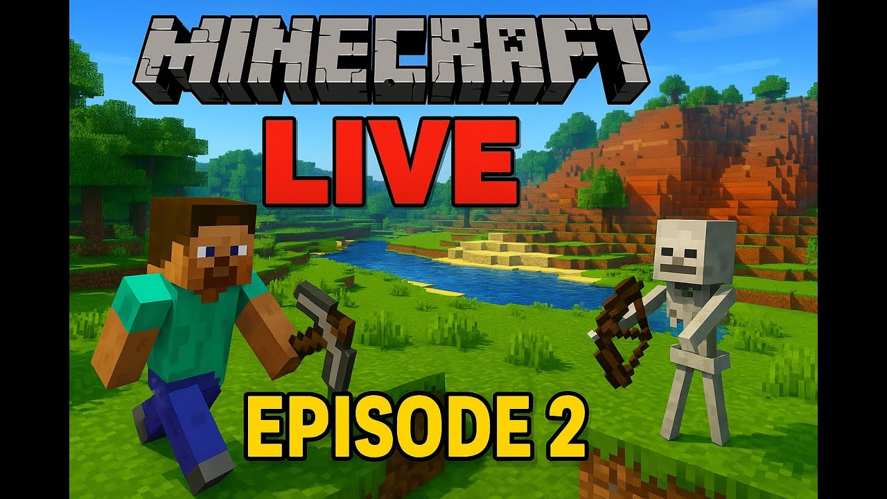 Minecraft LIVE Survival Episode 2 – Exploring New Biomes & Epic Adventure!