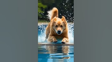Heroic Golden Retriever Saves Baby from Drowning in Pool!