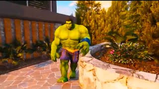 Team Green Hulk Vs Team Red Hulk Epic Battle In GTA 5!👍
