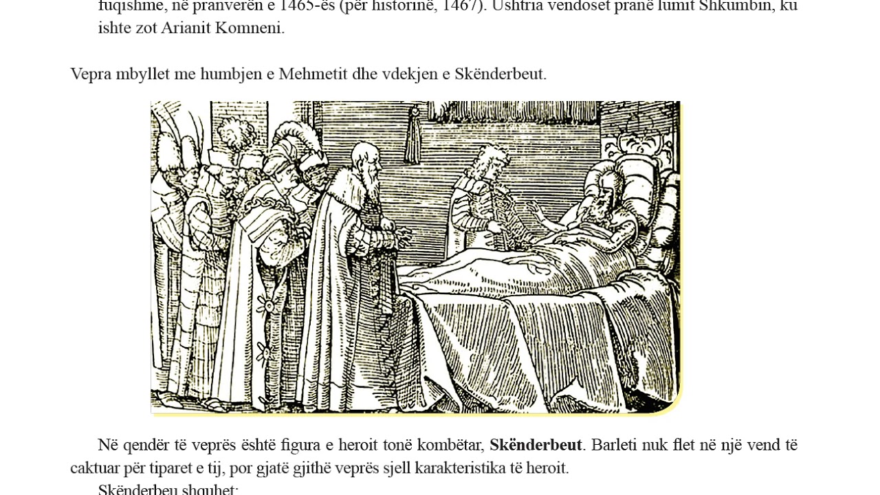 Letersia 10 Filara Mesimi 7 2 Analizë Historia e Skënderbeut YouTube