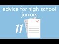 advice for high school juniors