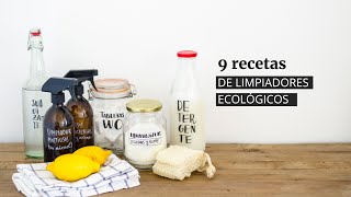 9 recetas de limpiadores ecológicos caseros