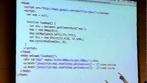 22C3 learning js with google maps (2/5)