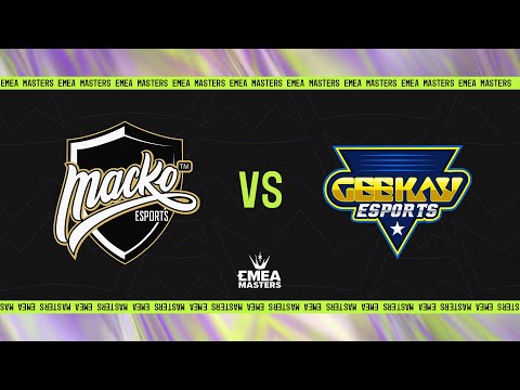 Macko Esports VS Geekay Esports - PLAY IN KO - EMEA MASTERS - PRIMAVERA 2024 - LEAGUE OF LEGENDS