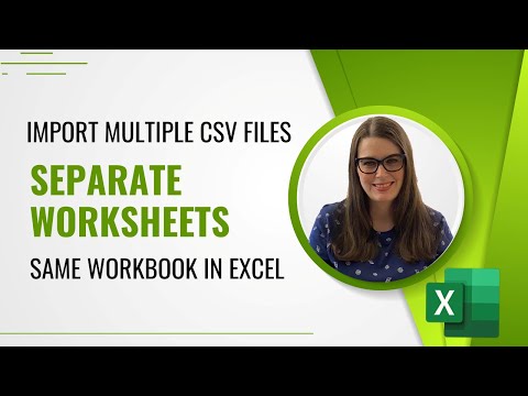 Wideo: Jak zaimportować wiele plików CSV do programu Excel?