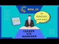 LEADERSHIP vs MANAGEMENT! What's The Difference? - YouTube