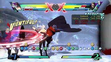Umvc3 - Magneto Sentinel Trish - Round Harvest w/Drones reset