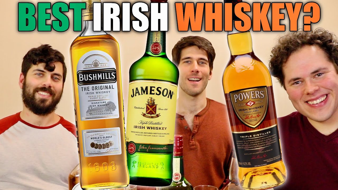 What's the BEST Irish Whiskey? JAMESON vs BUSHMILLS vs POWERS YouTube