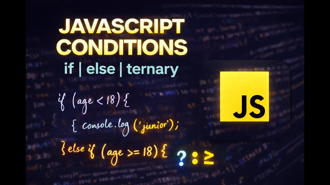 Conditional Statments || Codes and logic explained || JavaScript - YouTube